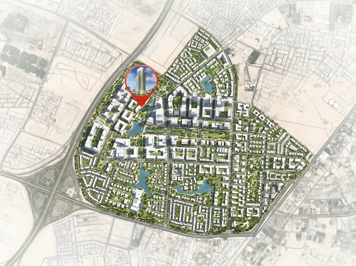 Azha Views Residences masterplan, Al Amerah, Ajman