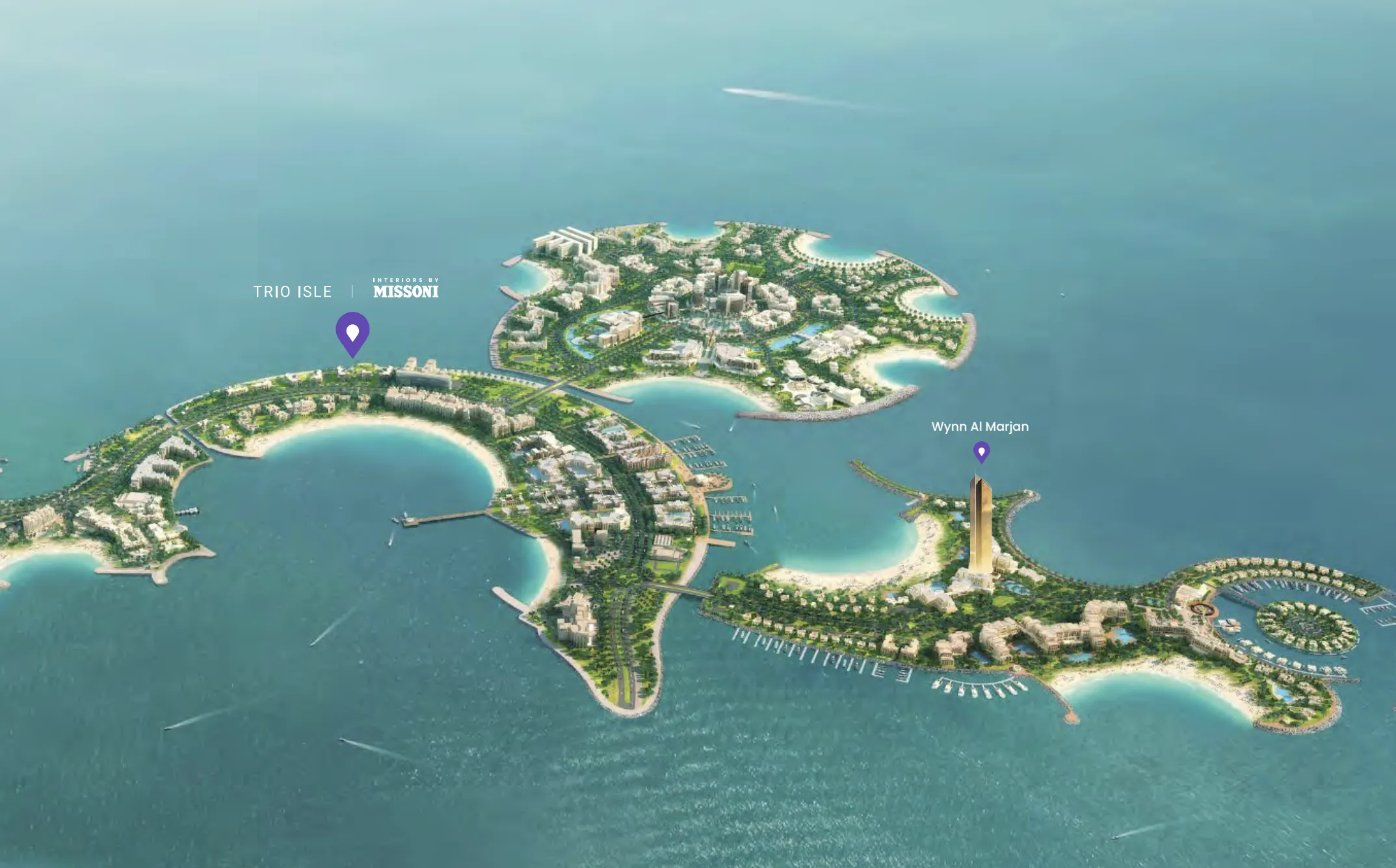Trio Isle Queen B masterplan, Al Marjan Island, Ras al-Khaimah
