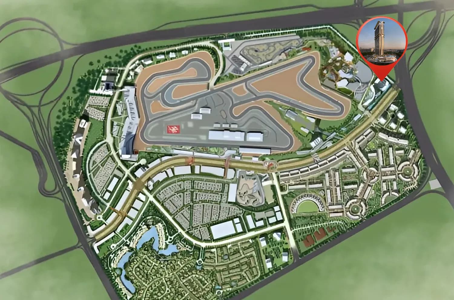 Mövenpick Residences Dubai Motor City Phase 1 masterplan, Dubai Motor City, Dubai