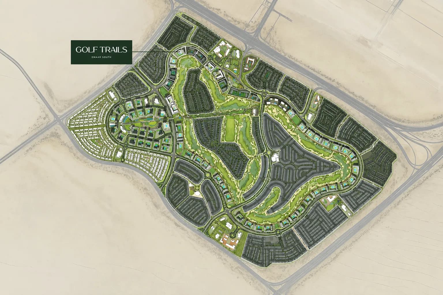 Golf Trails masterplan, Emaar South, Dubai