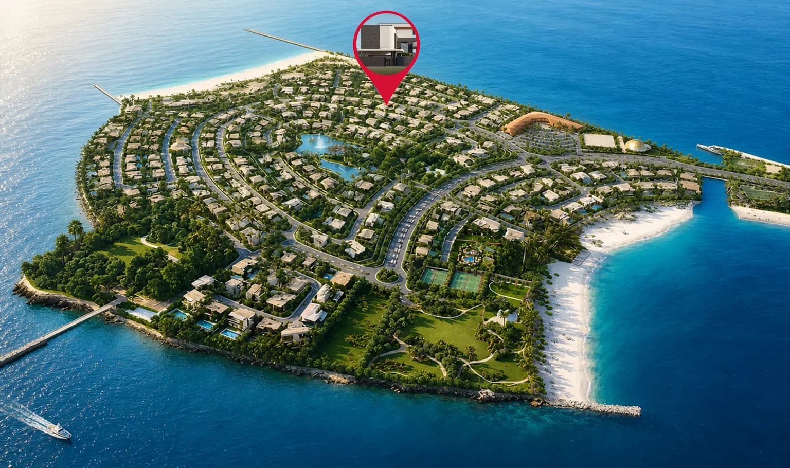 Isola Villa Terra Collection masterplan, Pearl Jumeirah, Dubai
