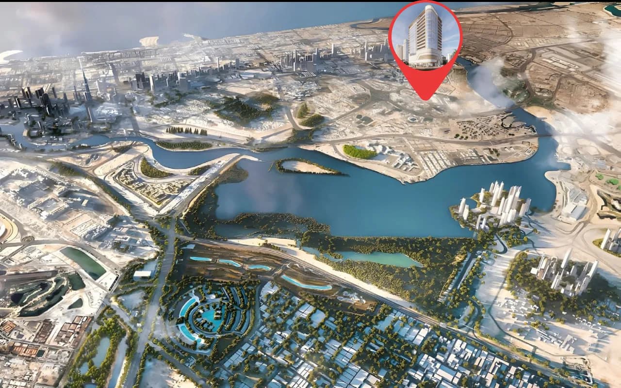 Azizi Emerald masterplan, Dubai Creek, Dubai
