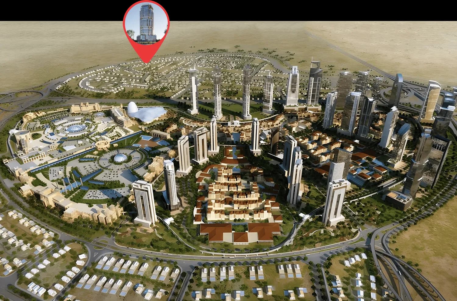 Samana Barari Avenue masterplan, Majan, Dubai