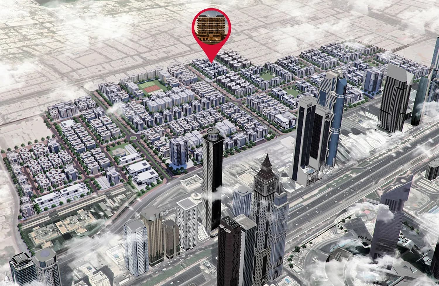 Lunara Residence masterplan, Al Satwa, Dubai