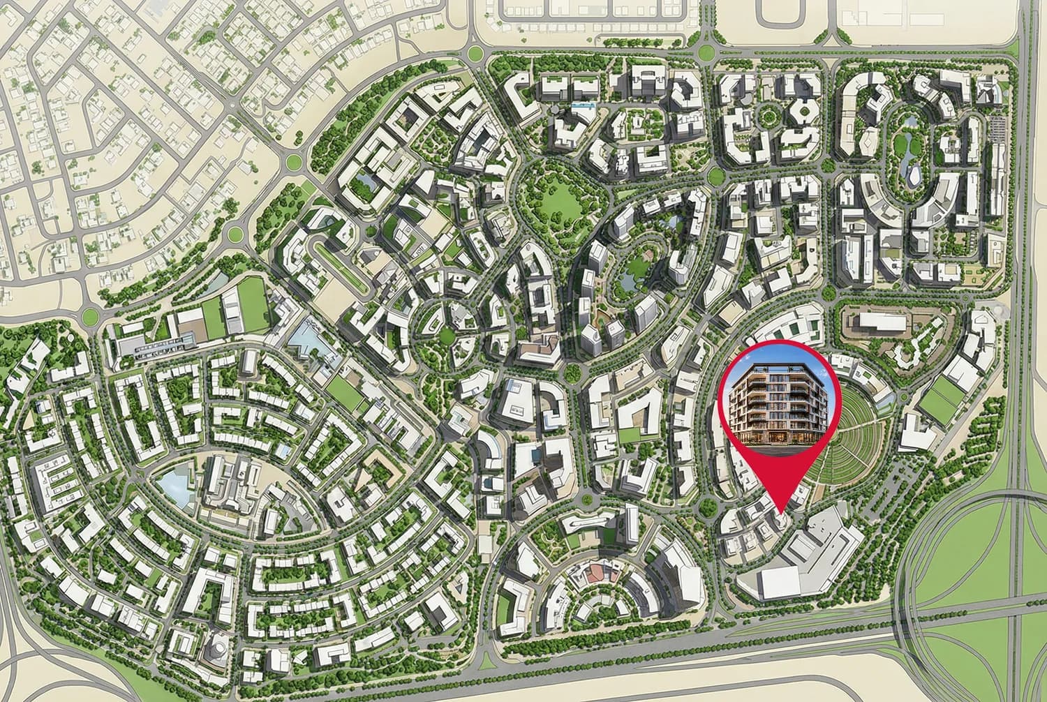 Novara Residence masterplan, Arjan, Dubai