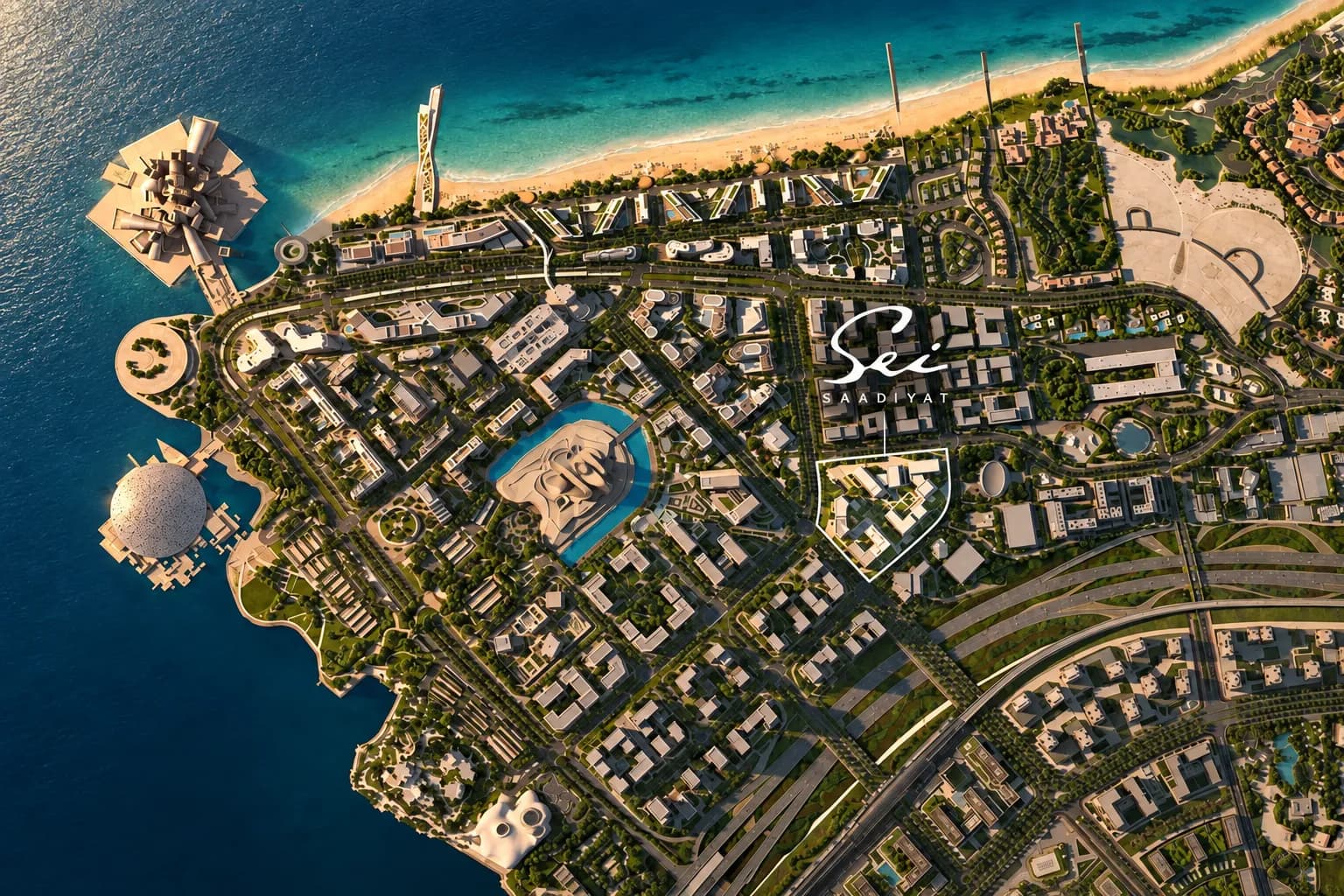 Sei Saadiyat masterplan, Abu Dhabi, Abu Dhabi