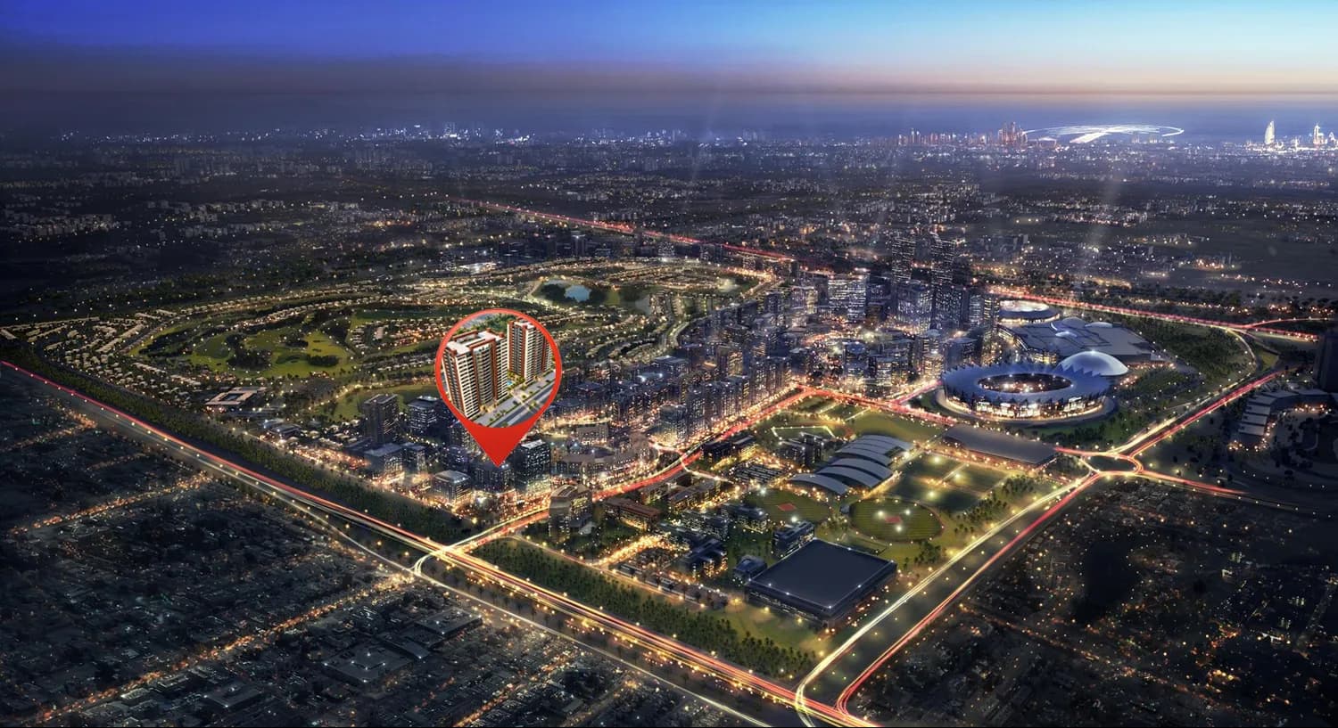 Mars Residences masterplan, Dubai Sports City, Dubai