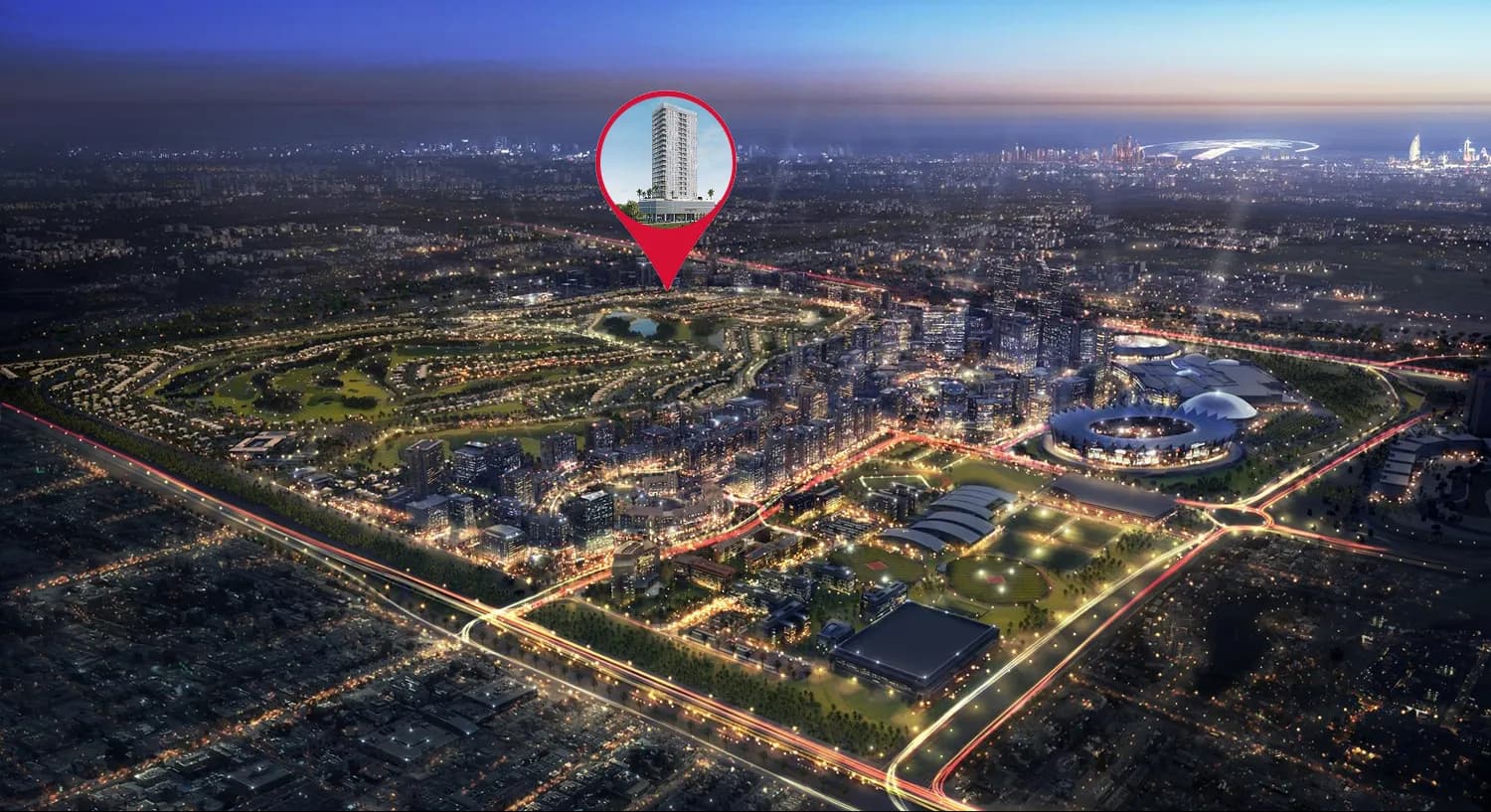Merdan Residences masterplan, Dubai Sports City, Dubai