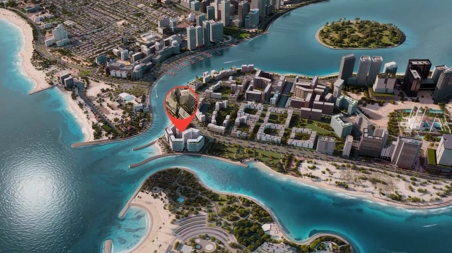 Seef Residences masterplan, Al Khan, Sharjah