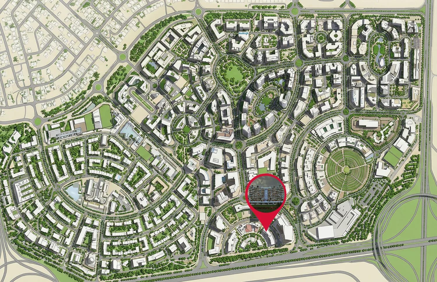 48 Parkside masterplan, Arjan, Dubai