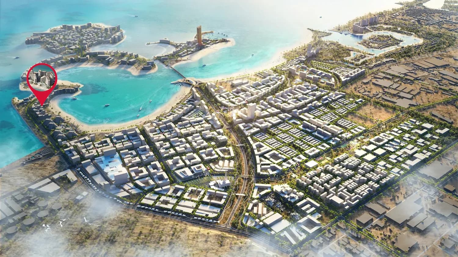 Nikki Beach Residences masterplan, Al Marjan Island, Ras al-Khaimah