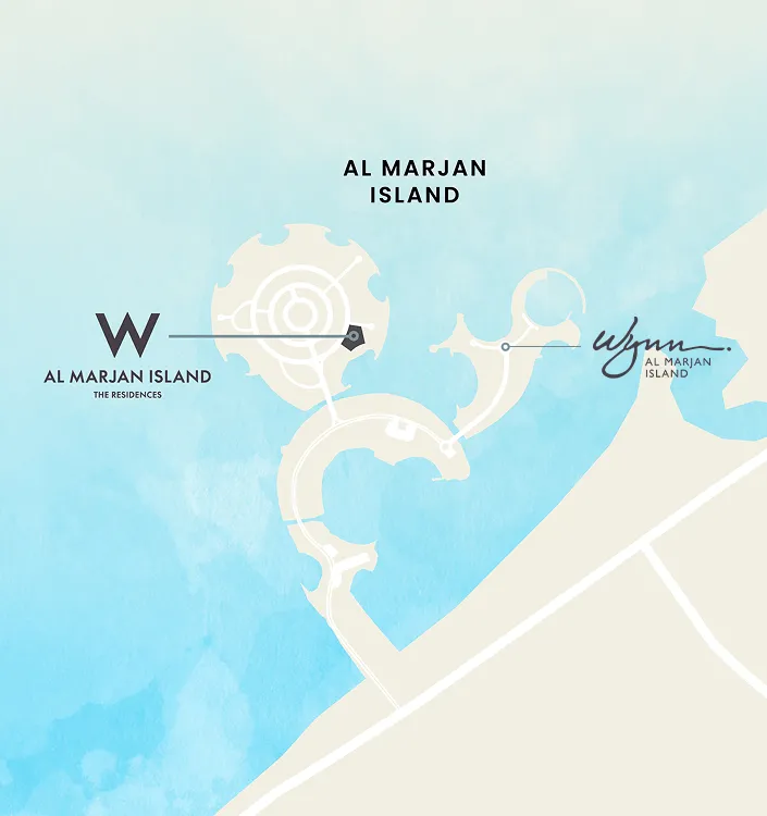 W Hotels and Residences Al Marjan masterplan, Al Marjan Island, Ras al-Khaimah