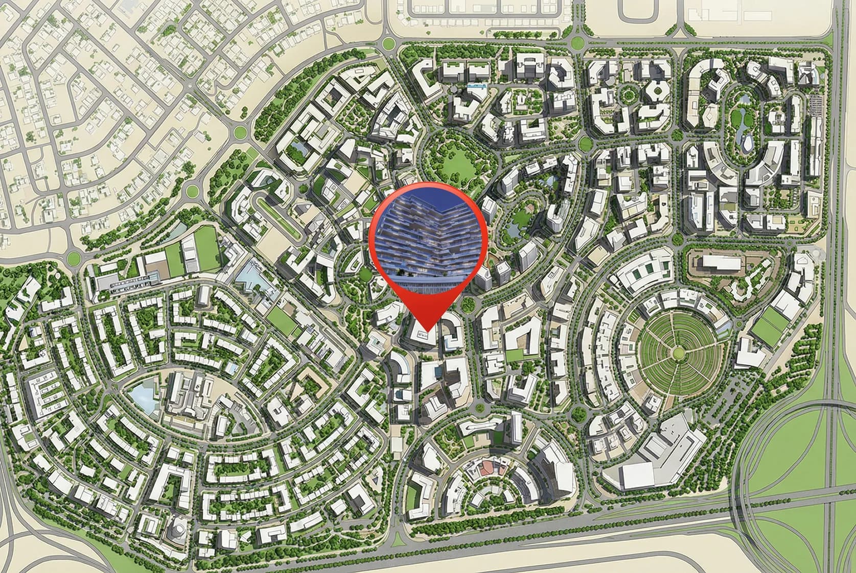 Trinity masterplan, Arjan, Dubai